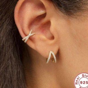 Sterling Silver Ear Cuff Ships USA